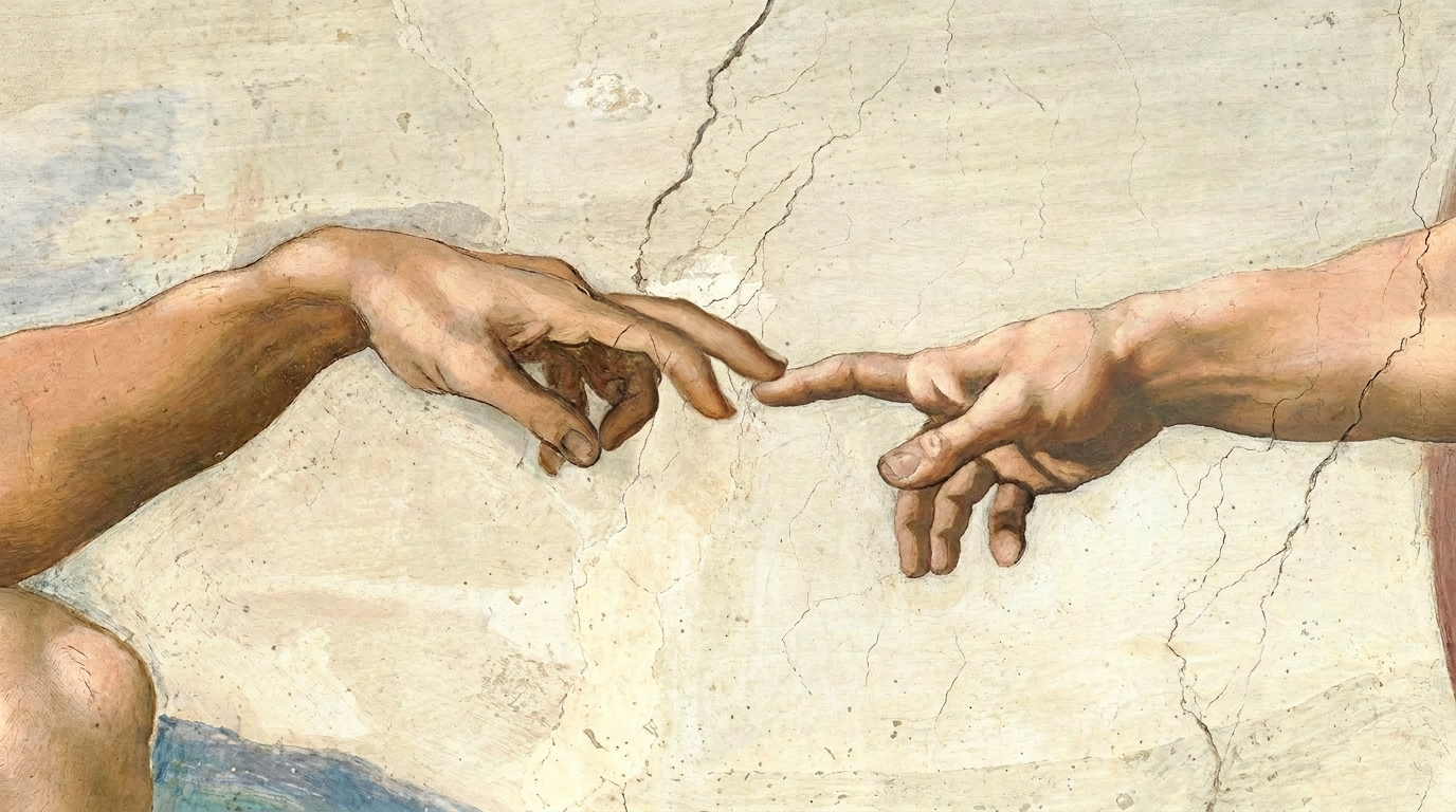 Adam takes God's finger